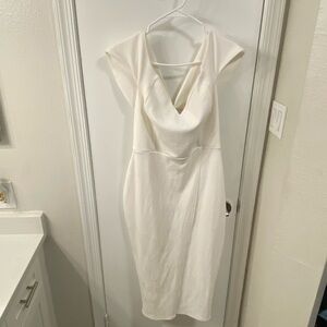 Never worn before all white dress